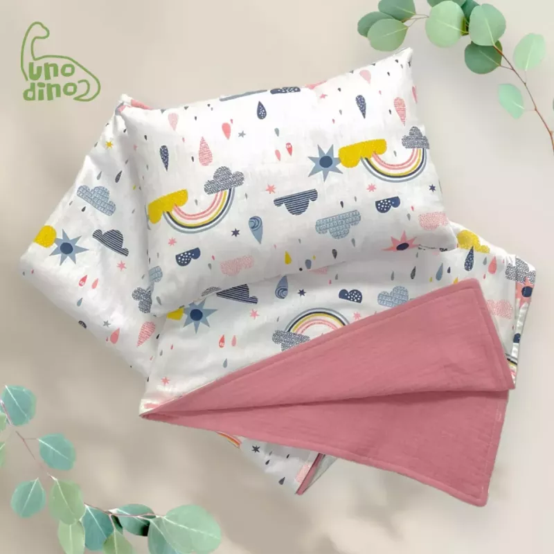 幼幼午睡被(含枕) - 彩虹雨
